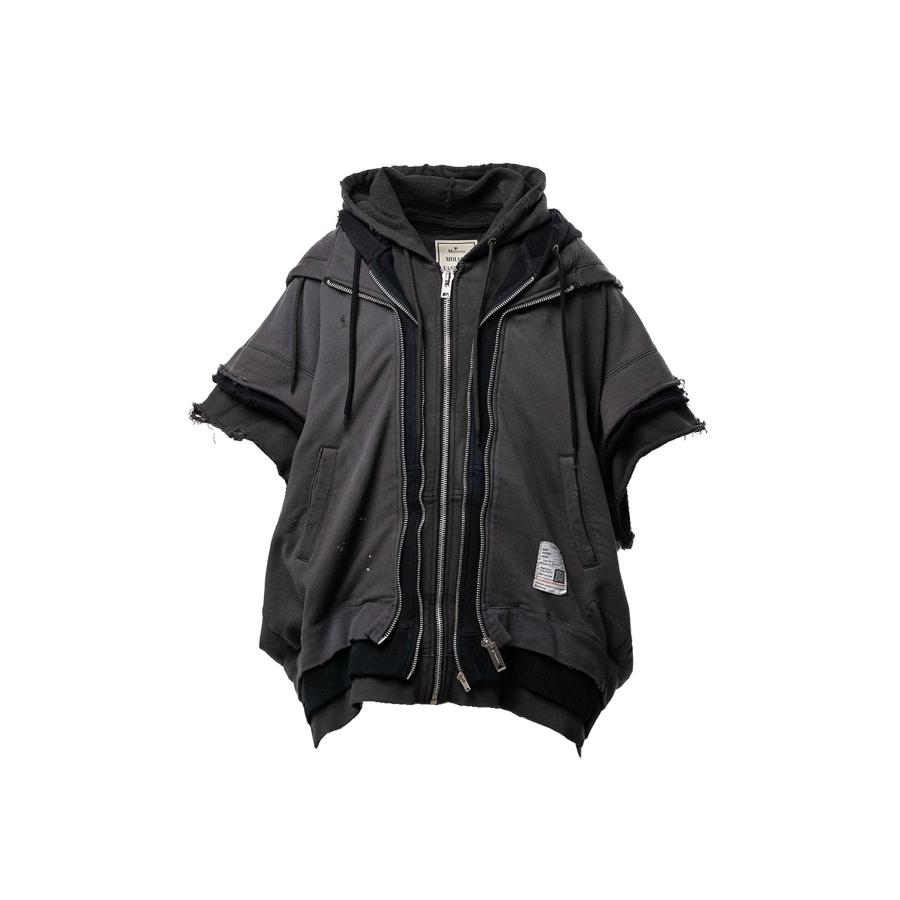 TRIPLE LAYERED VEST / BLACK (J16VT762) MIHARA YASUHIRO(ミハラ ヤスヒロ) | 