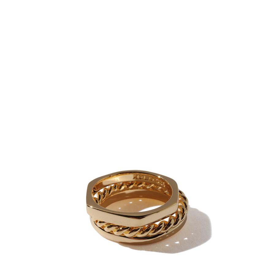 Triple Ring / Gold (XOR025-G) XOLO JEWELRY(ショロ ジュエリー) | 