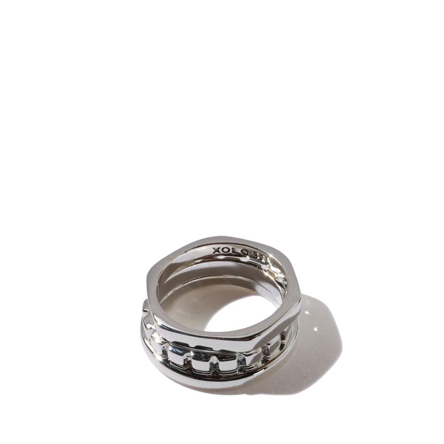 Triple with Cushion Ring / Silver (XOR095) XOLO JEWELRY(ショロ ジュエリー) |  | 01