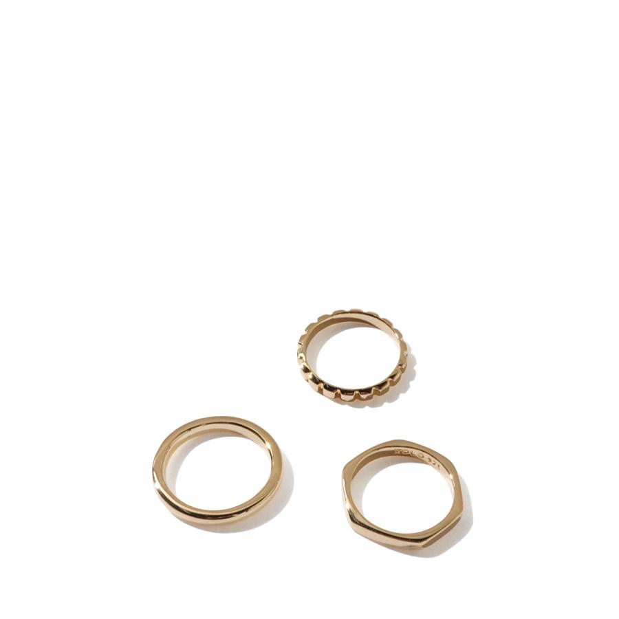 Triple with Cushion Ring / Gold (XOR095-G) XOLO JEWELRY(ショロ ジュエリー) |  | 04