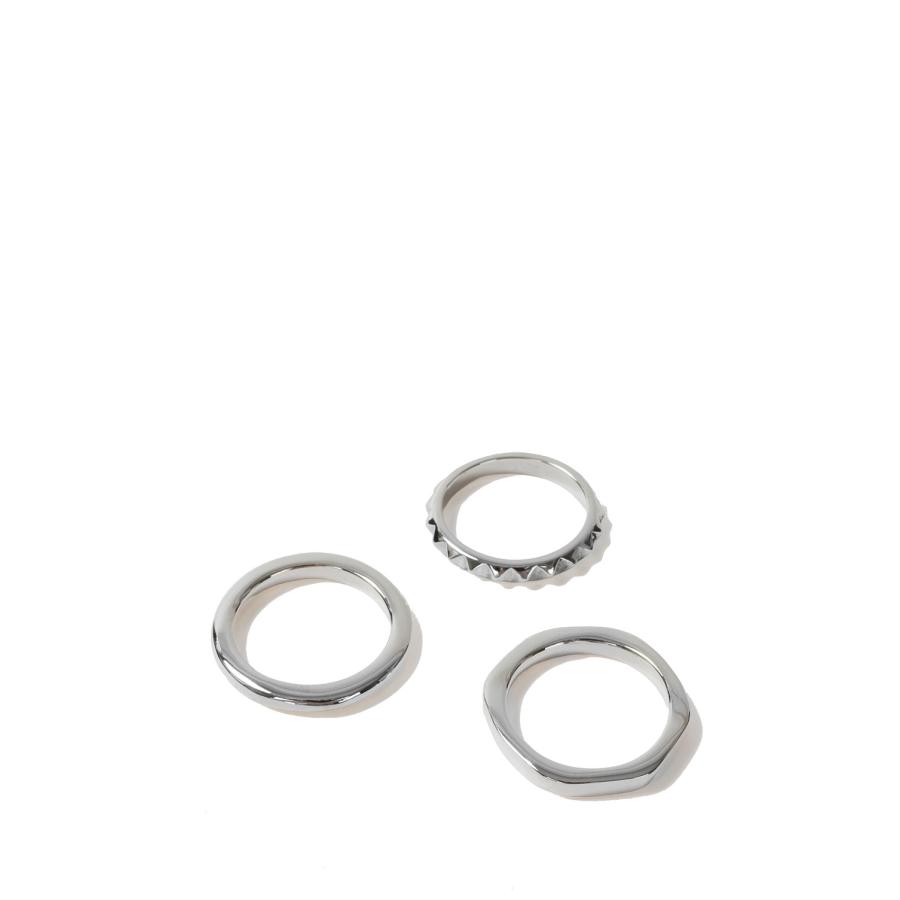 Triple with Spike Ring / Silver (XOR096) XOLO JEWELRY(ショロ ジュエリー)の画像