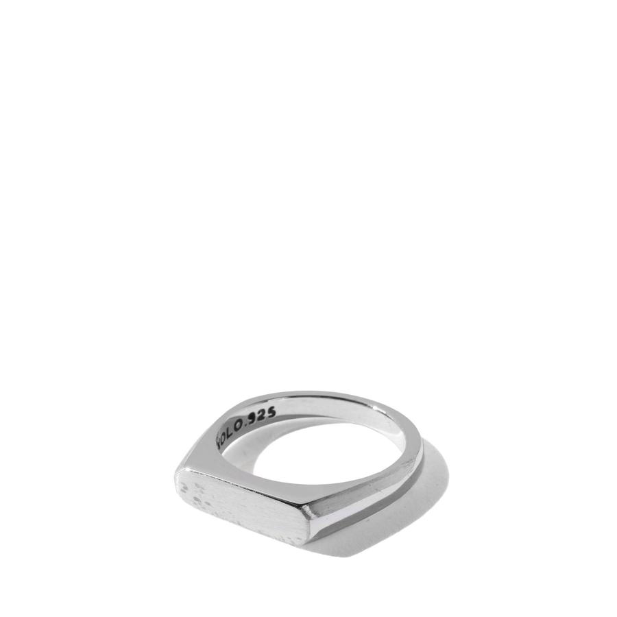 Signet Ring with Hair Line -Thin- / Silver (XOR120) XOLO JEWELRY(ショロ ジュエリー) | 