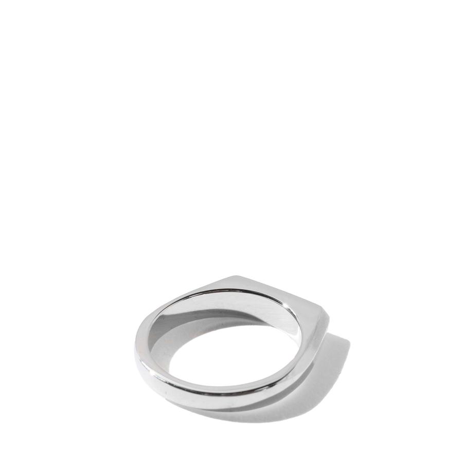 Signet Ring with Hair Line -Thin- / Silver (XOR120) XOLO JEWELRY(ショロ ジュエリー) |  | 01