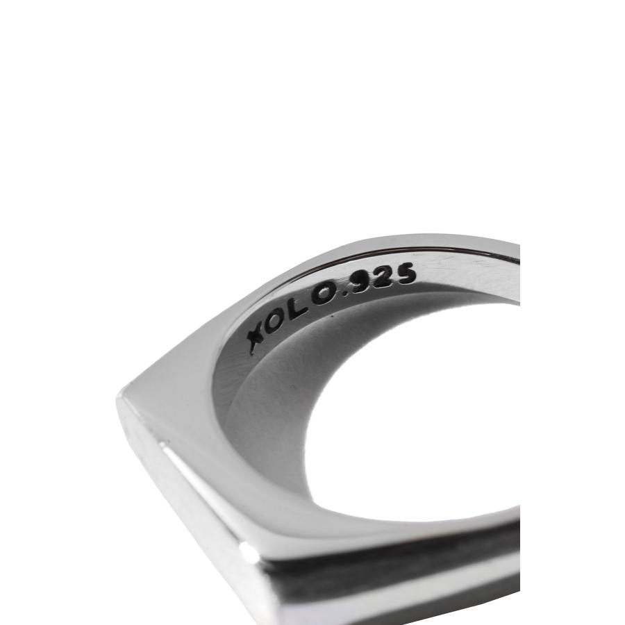 Signet Ring with Hair Line -Thin- / Silver (XOR120) XOLO JEWELRY(ショロ ジュエリー) |  | 02