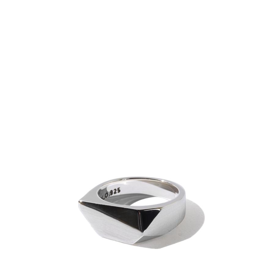 Pentagon Ring with Hair Line / Silver (XOR122) XOLO JEWELRY(ショロ ジュエリー) | 