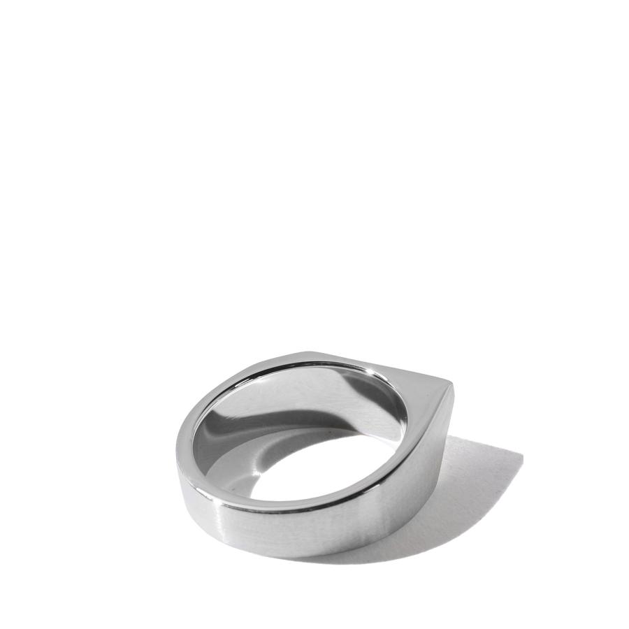 Pentagon Ring with Hair Line / Silver (XOR122) XOLO JEWELRY(ショロ ジュエリー) |  | 01