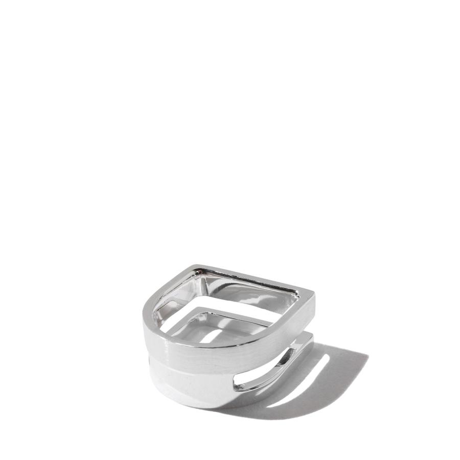 Different Width Ring with Hair Line / Silver (XOR123) XOLO JEWELRY(ショロ ジュエリー) |  | 01