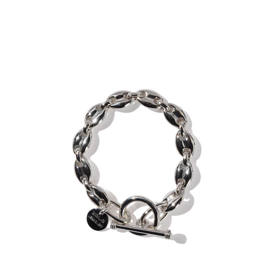 Caviar Link Bracelet -8mm- / Silver (XOB030-17) XOLO JEWELRY