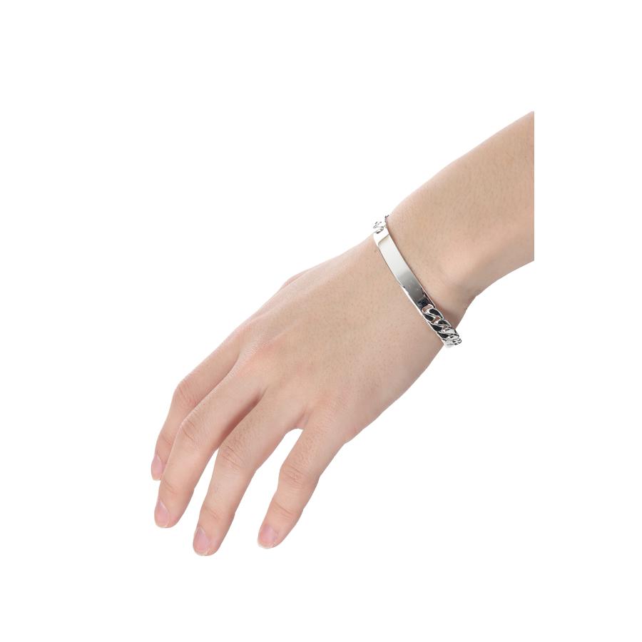 ID Basic Link Bracelet -8mm- / Silver (XOB036-19) XOLO JEWELRY