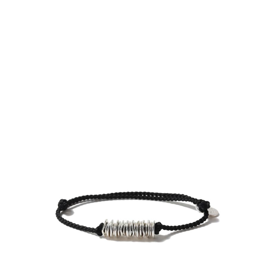 Piece Link Silk Code Bracelet / Black (XOCB003-BLK) XOLO JEWELRY(ショロ ジュエリー) | 