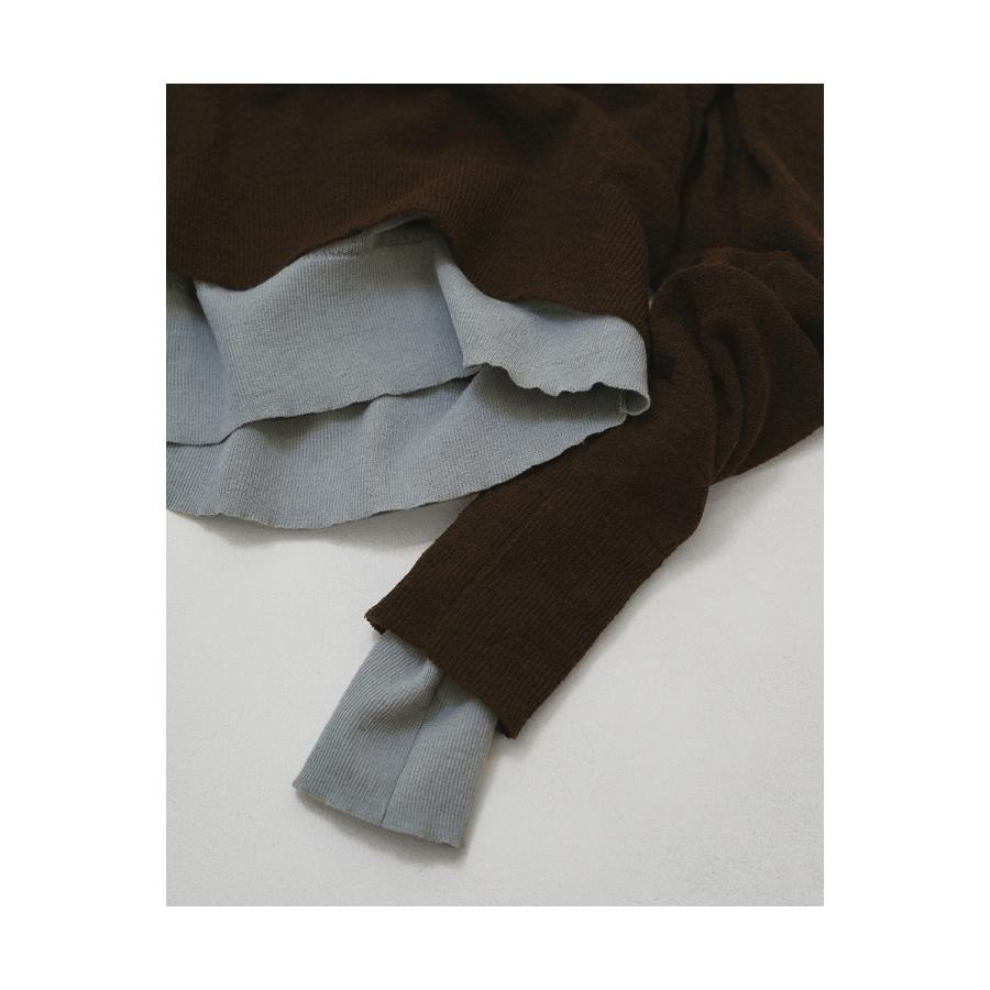 Layered  Polo Knit - CHOCOLATE (12610508) Todayful(トゥデイフル) | TODAYFUL | 05