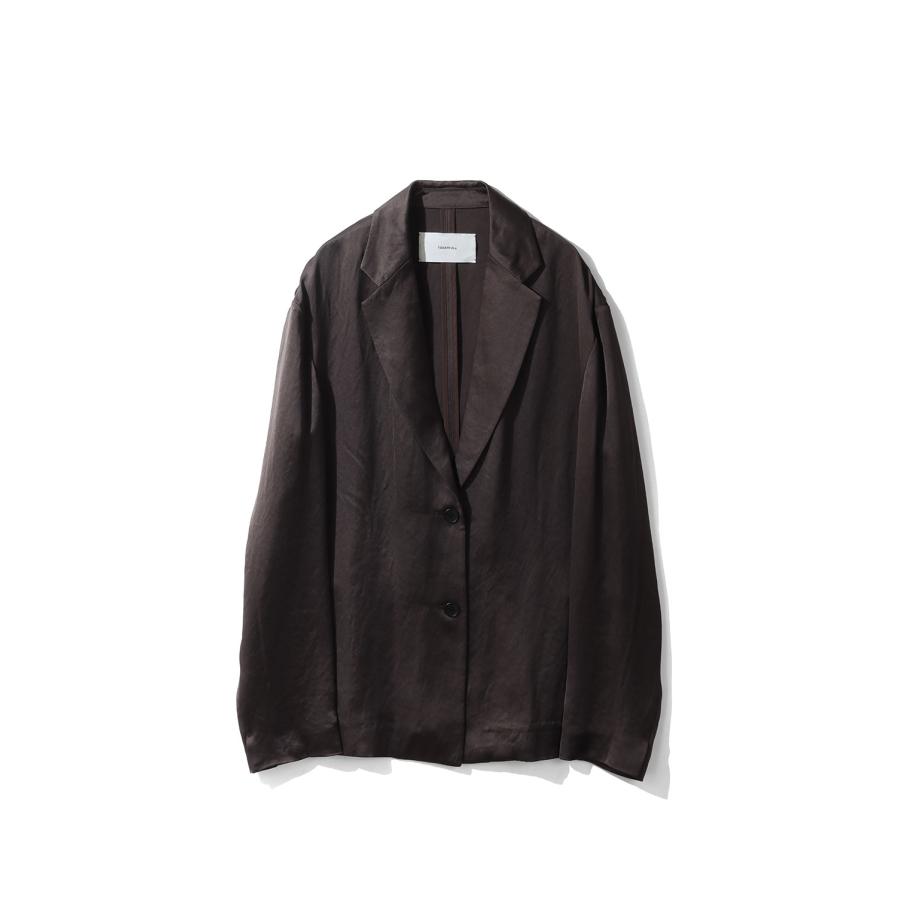 【SALE】Satin Over Jacket - DARK BROWN (12610103) Todayful(トゥデイフル) | TODAYFUL