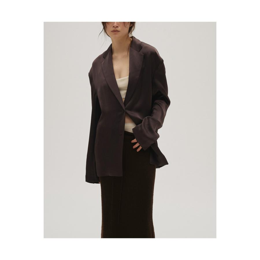【SALE】Satin Over Jacket - DARK BROWN (12610103) Todayful(トゥデイフル) | TODAYFUL | 05