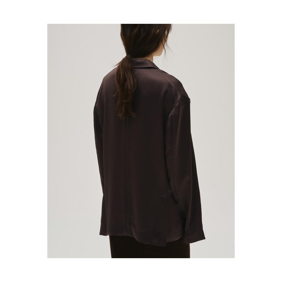 【SALE】Satin Over Jacket - DARK BROWN (12610103) Todayful(トゥデイフル) | TODAYFUL | 06