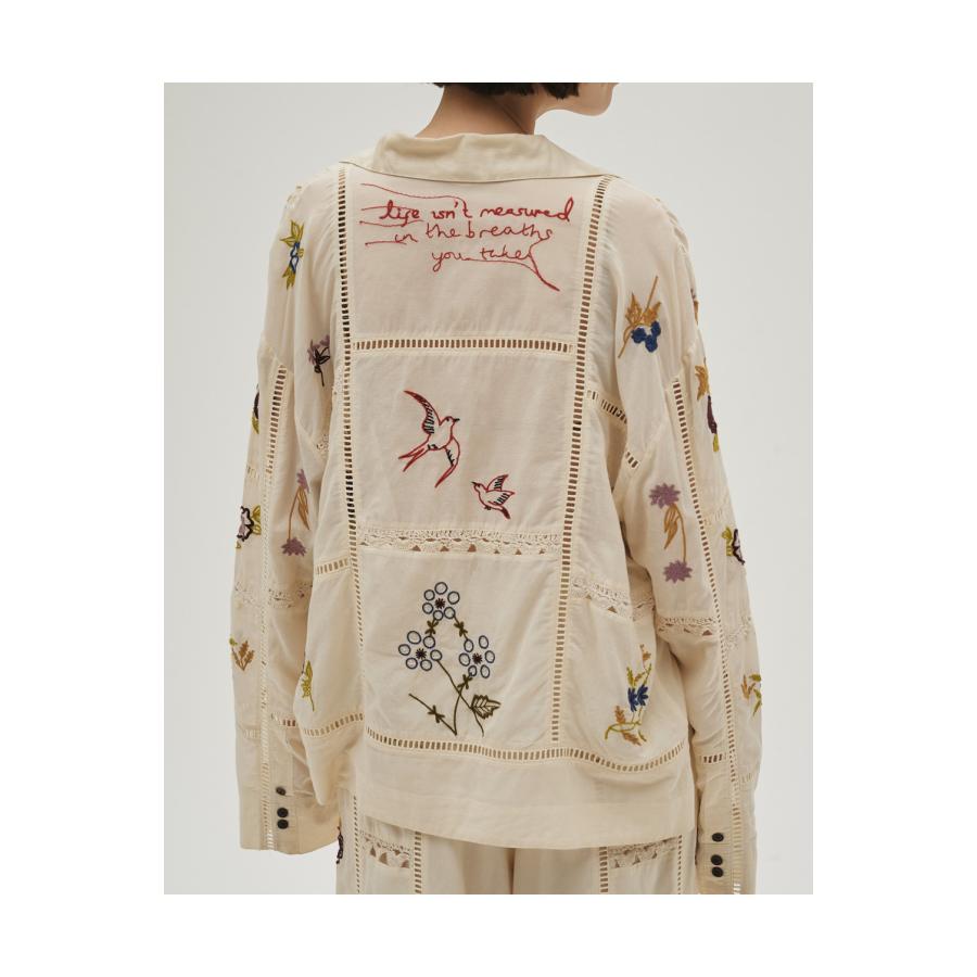 Embroidery Patchwork Shirts - ECRU (12610428) Todayful(トゥデイフル) | TODAYFUL | 03