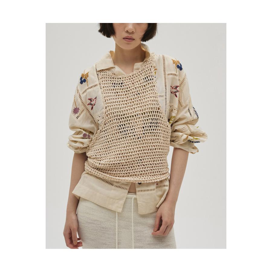 Embroidery Patchwork Shirts - ECRU (12610428) Todayful(トゥデイフル) | TODAYFUL | 05