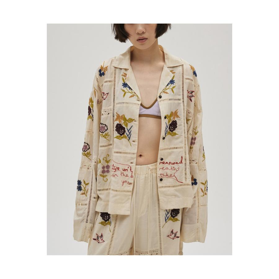 Embroidery Patchwork Shirts - ECRU (12610428) Todayful(トゥデイフル) | TODAYFUL | 06