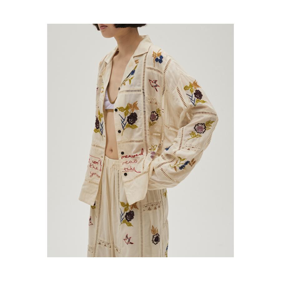 Embroidery Patchwork Shirts - ECRU (12610428) Todayful(トゥデイフル) | TODAYFUL | 07