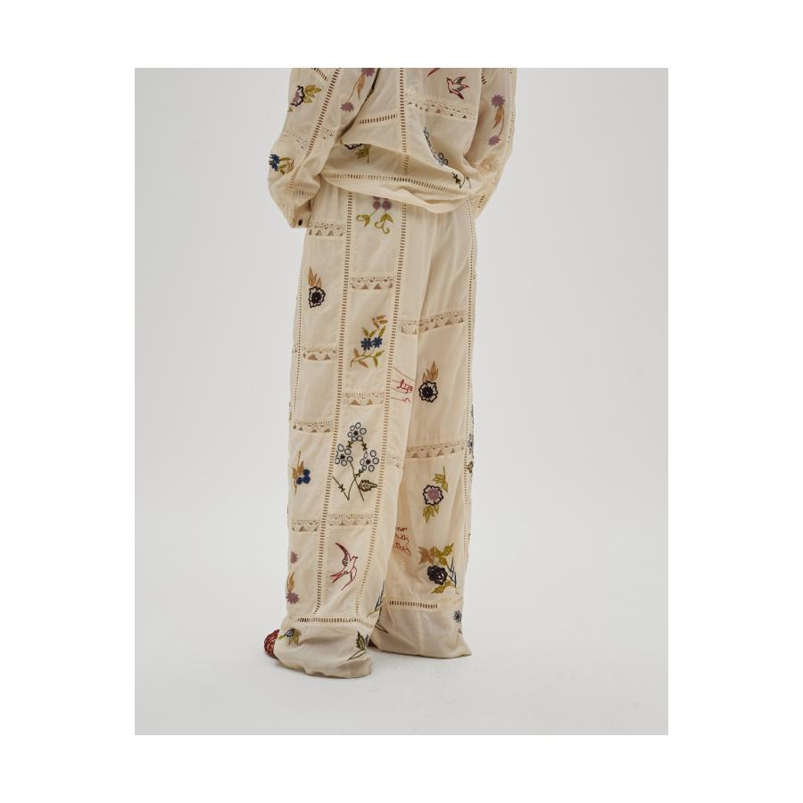 Embroidery Patchwork Trousers - ECRU (12610719) Todayful(トゥデイフル) | TODAYFUL | 04