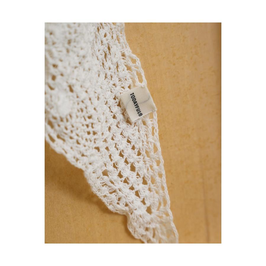 Crochet Lace Scarf - ECRU (12611014) Todayful(トゥデイフル) | TODAYFUL | 03
