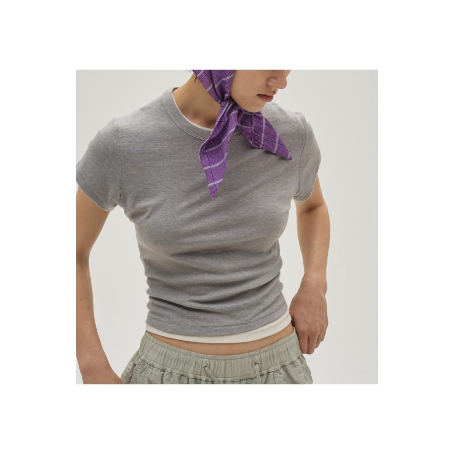【SALE】Compact Smooth T-shirts - GRAY (12610617) Todayful(トゥデイフル) | TODAYFUL | 02