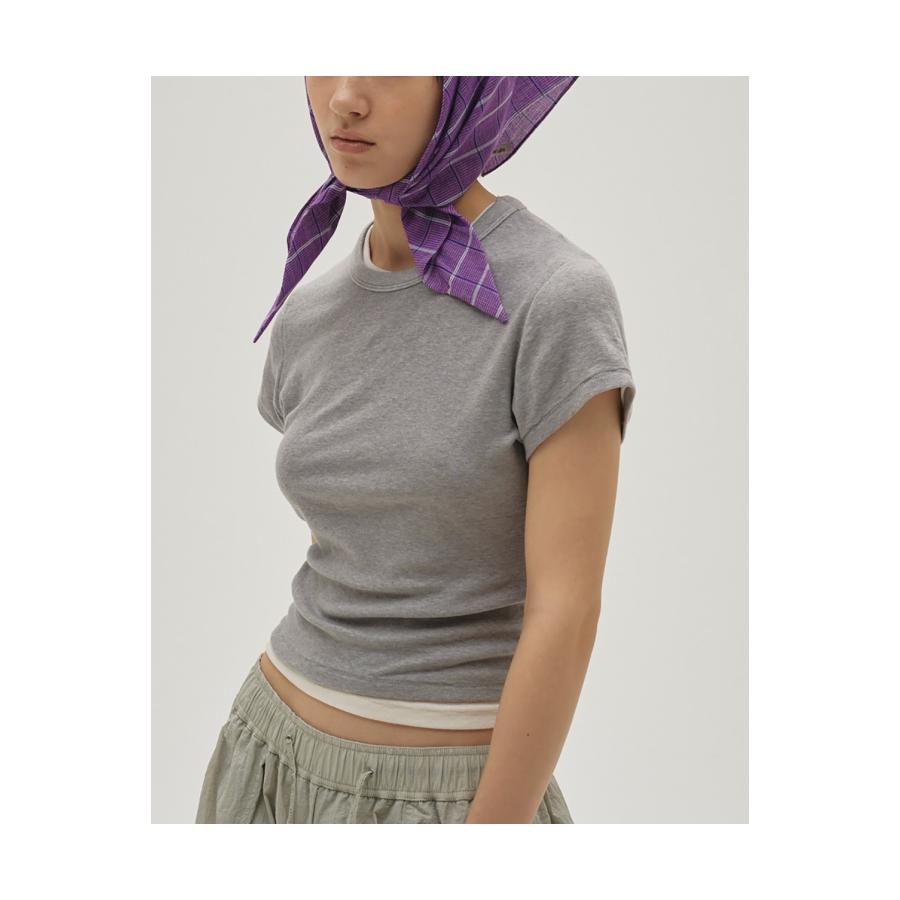 【SALE】Compact Smooth T-shirts - GRAY (12610617) Todayful(トゥデイフル) | TODAYFUL | 03