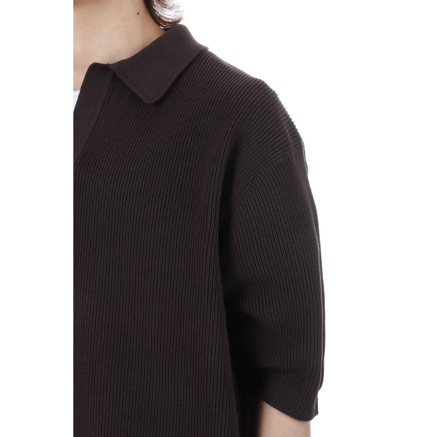 Cotton Rib Knit Skipper Shirt / ESPRESSO (KS26SKN04) Kaptain Sunshine(キャプテンサンシャイン) |  | 05