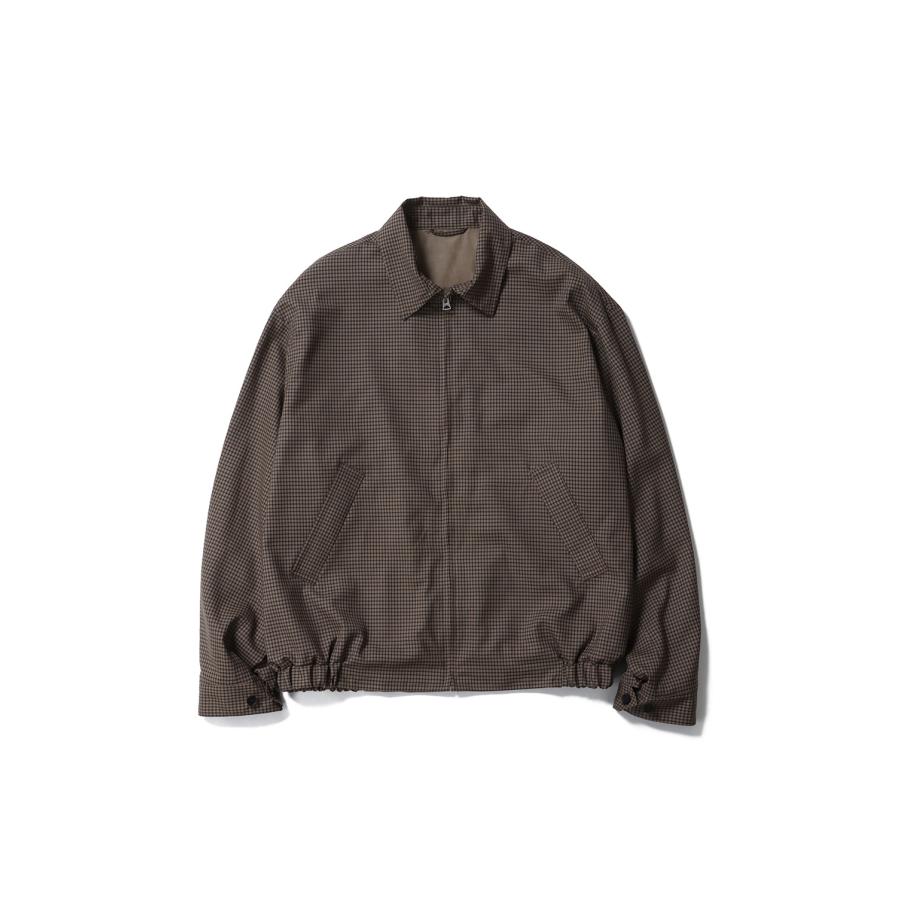 Summer Wool Zip Blouson / KHAKI PLAID (KS26SJK16) Kaptain Sunshine(キャプテンサンシャイン) | 