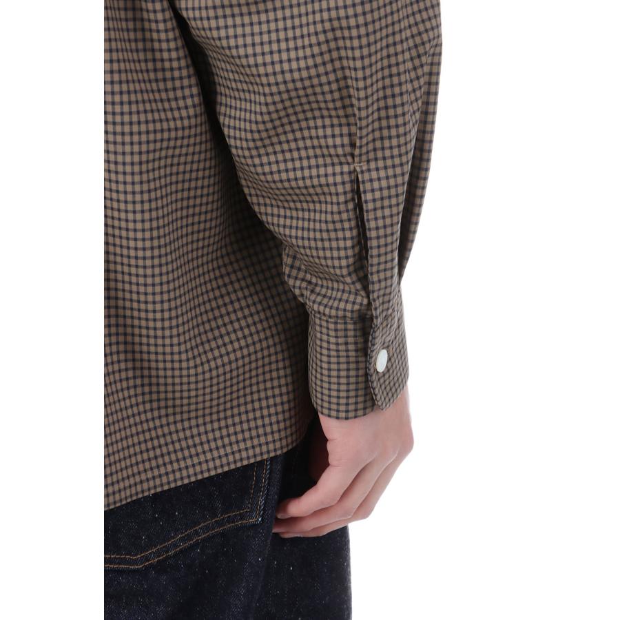 Summer Wool Open Collar Shirt / KHAKI PLAID (KS26SSH01) Kaptain Sunshine(キャプテンサンシャイン) |  | 05