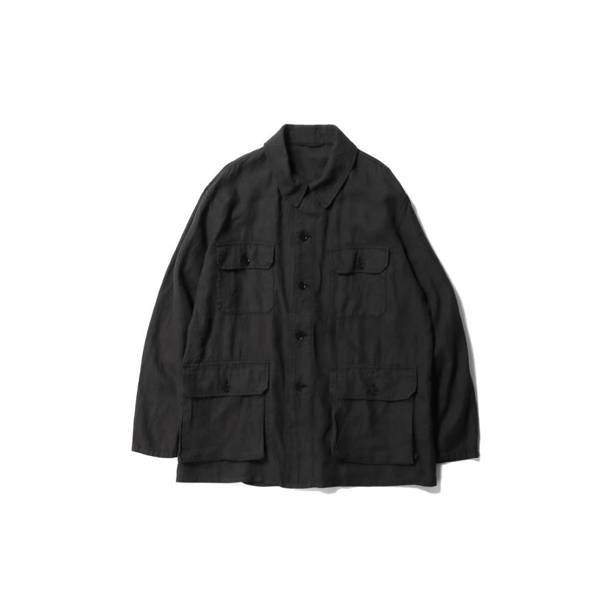 Safari Shirt Jacket / INK BLACK (KS26SJK18) Kaptain Sunshine(キャプテンサンシャイン) | 