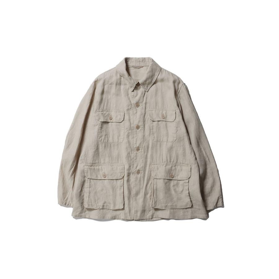 Safari Shirt Jacket / ASH GREY (KS26SJK18) Kaptain Sunshine(キャプテンサンシャイン) | 