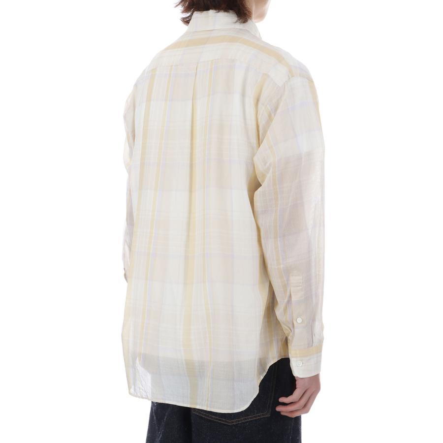 Gauze Plaid Plain Shirt / PASTEL PLAID (KS26SSH14) Kaptain Sunshine(キャプテンサンシャイン) |  | 04