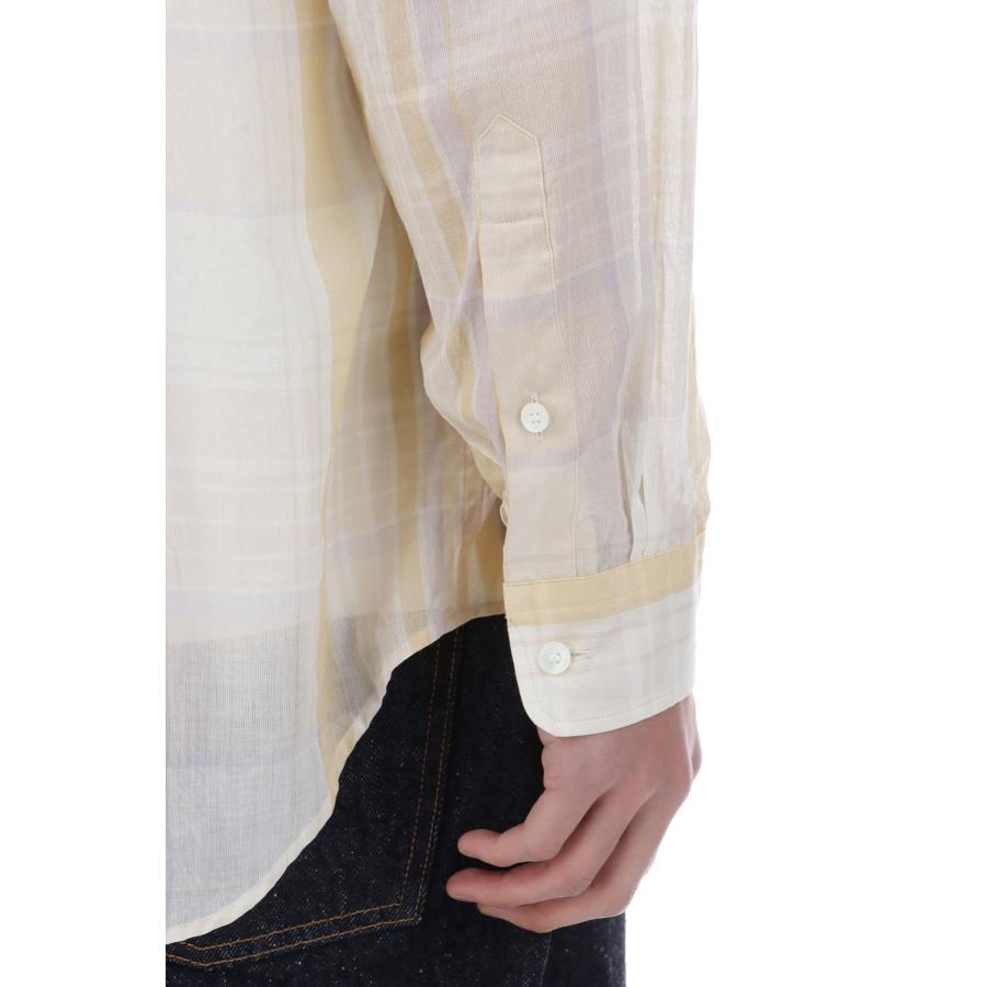 Gauze Plaid Plain Shirt / PASTEL PLAID (KS26SSH14) Kaptain Sunshine(キャプテンサンシャイン) |  | 06