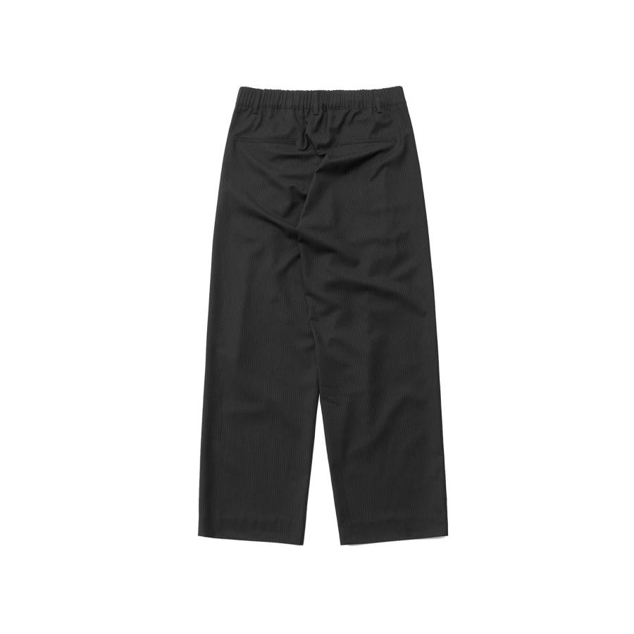 Narrow Stripe Tapered Slacks / BLACK (AOFSPT017) ANOTHER OFFICE(アナザー・オフィス) |  | 01