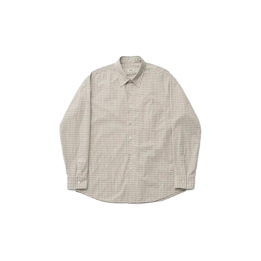 Ordinary Check Shirt - ECRU (AOFSSH004) ANOTHER OFFICE(アナザー・オフィス) | 