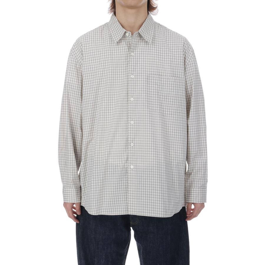 Ordinary Check Shirt - ECRU (AOFSSH004) ANOTHER OFFICE(アナザー・オフィス) |  | 02