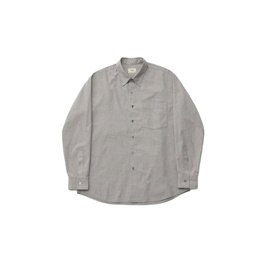 Ordinary Check Shirt - MID GRAY (AOFSSH004) ANOTHER OFFICE(アナザー・オフィス) | 
