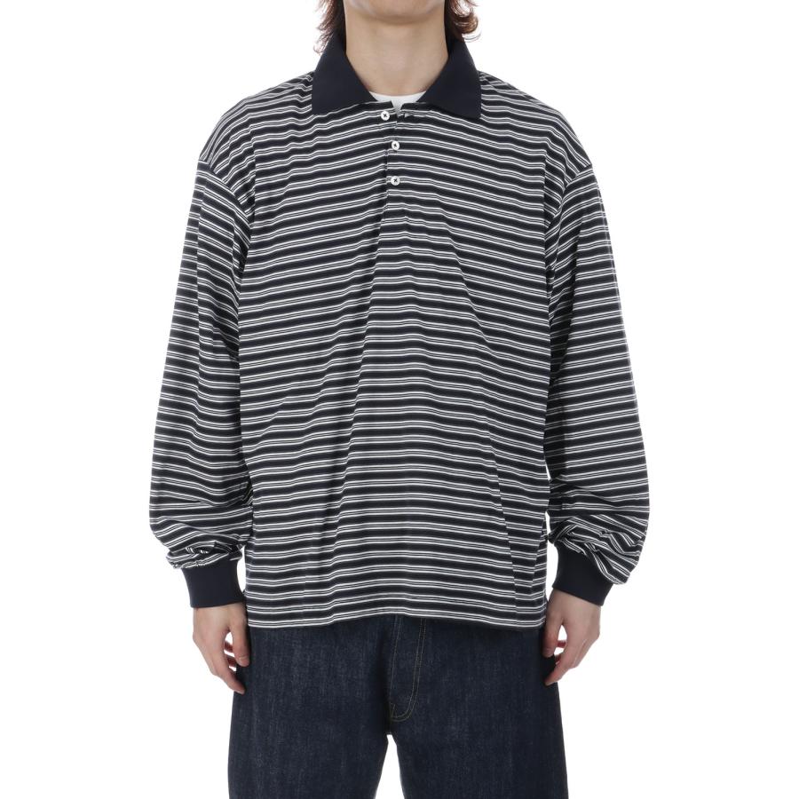 【P10倍】Brief Stripe Rugby TEE - NAVY (AOFSTS013) ANOTHER OFFICE(アナザー・オフィス) |  | 02