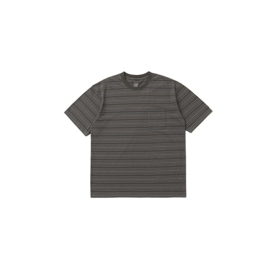 Ordinary Multi Stripe Pocket TEE / MILD BROWN (AOFSTS016) ANOTHER OFFICE(アナザー・オフィス) | 