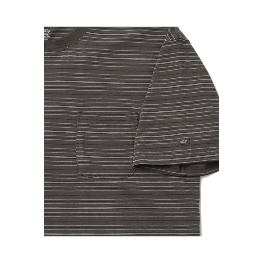 Ordinary Multi Stripe Pocket TEE / MILD BROWN (AOFSTS016) ANOTHER OFFICE(アナザー・オフィス) |  | 01