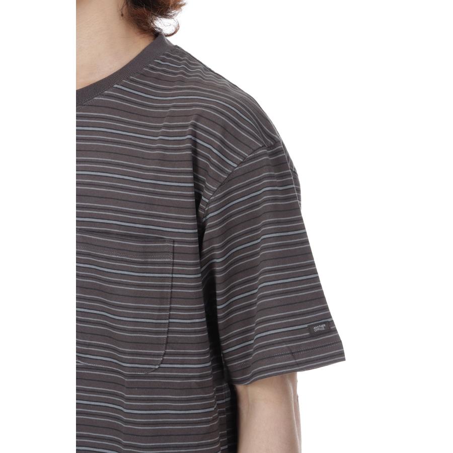 Ordinary Multi Stripe Pocket TEE / MILD BROWN (AOFSTS016) ANOTHER OFFICE(アナザー・オフィス) |  | 07
