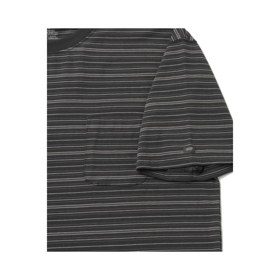 Ordinary Multi Stripe Pocket TEE / FADED BLACK (AOFSTS016) ANOTHER OFFICE(アナザー・オフィス) |  | 01