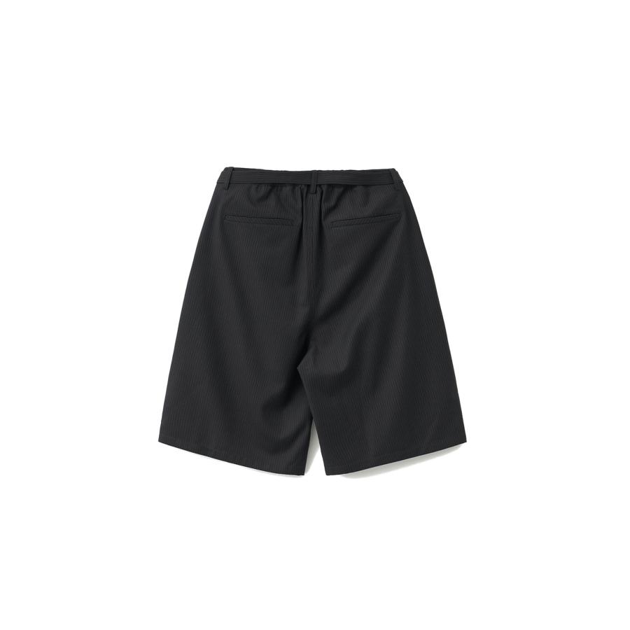 Hemingway Stripe Bermuda Pants / BLACK (AOGSPT013) ANOTHER OFFICE(アナザー・オフィス) |  | 01
