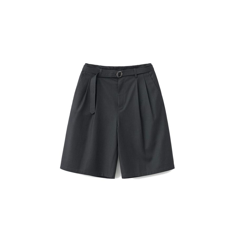 Hemingway Stripe Bermuda Pants / HEATHER CHARCOAL (AOGSPT013) ANOTHER OFFICE(アナザー・オフィス) | 