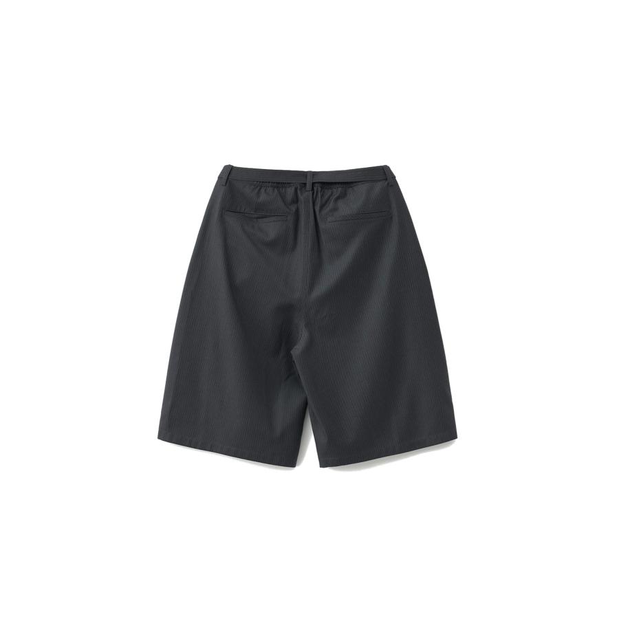 Hemingway Stripe Bermuda Pants / HEATHER CHARCOAL (AOGSPT013) ANOTHER OFFICE(アナザー・オフィス) |  | 01