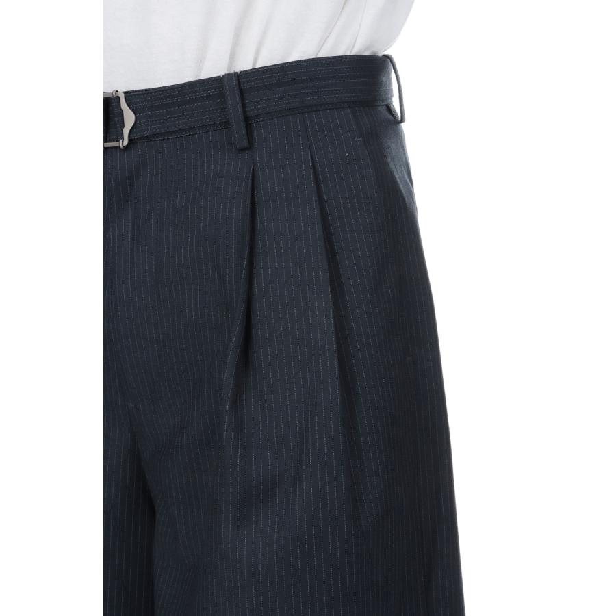 Hemingway Stripe Bermuda Pants / HEATHER CHARCOAL (AOGSPT013) ANOTHER OFFICE(アナザー・オフィス) |  | 08