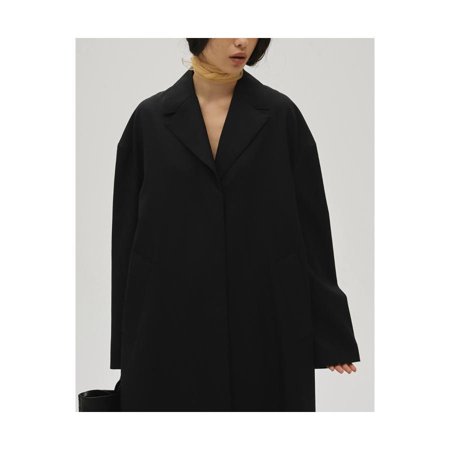 Wool100% Spring Coat -BLACK (12610003) Todayful(トゥデイフル) | TODAYFUL | 01