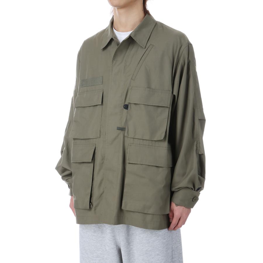TECH MULTI FISHING POCKET MIL BDU SHIRT L/S - SAGE GRAY (BE-83026) DAIWA PIER39(ダイワ ピア39) | DAIWA PIER39 | 01