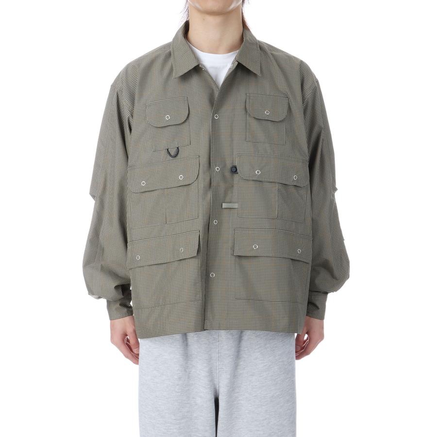 TECH MULTI FISHING POCKET SHIRT L/S - SAGE GRAY (BE-85026) DAIWA PIER39(ダイワ ピア39) | DAIWA PIER39