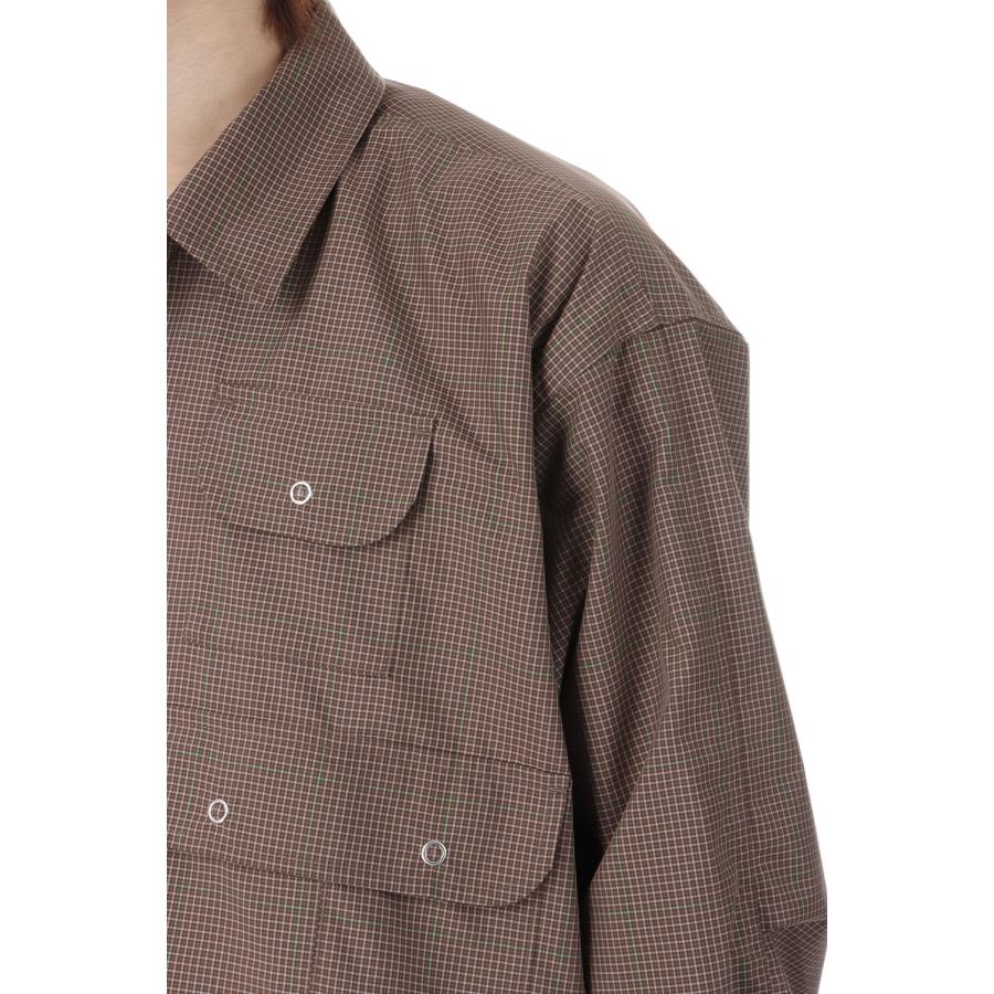 TECH MULTI FISHING POCKET SHIRT L/S - BROWN GRAY (BE-85026) DAIWA PIER39(ダイワ ピア39) | DAIWA PIER39 | 03